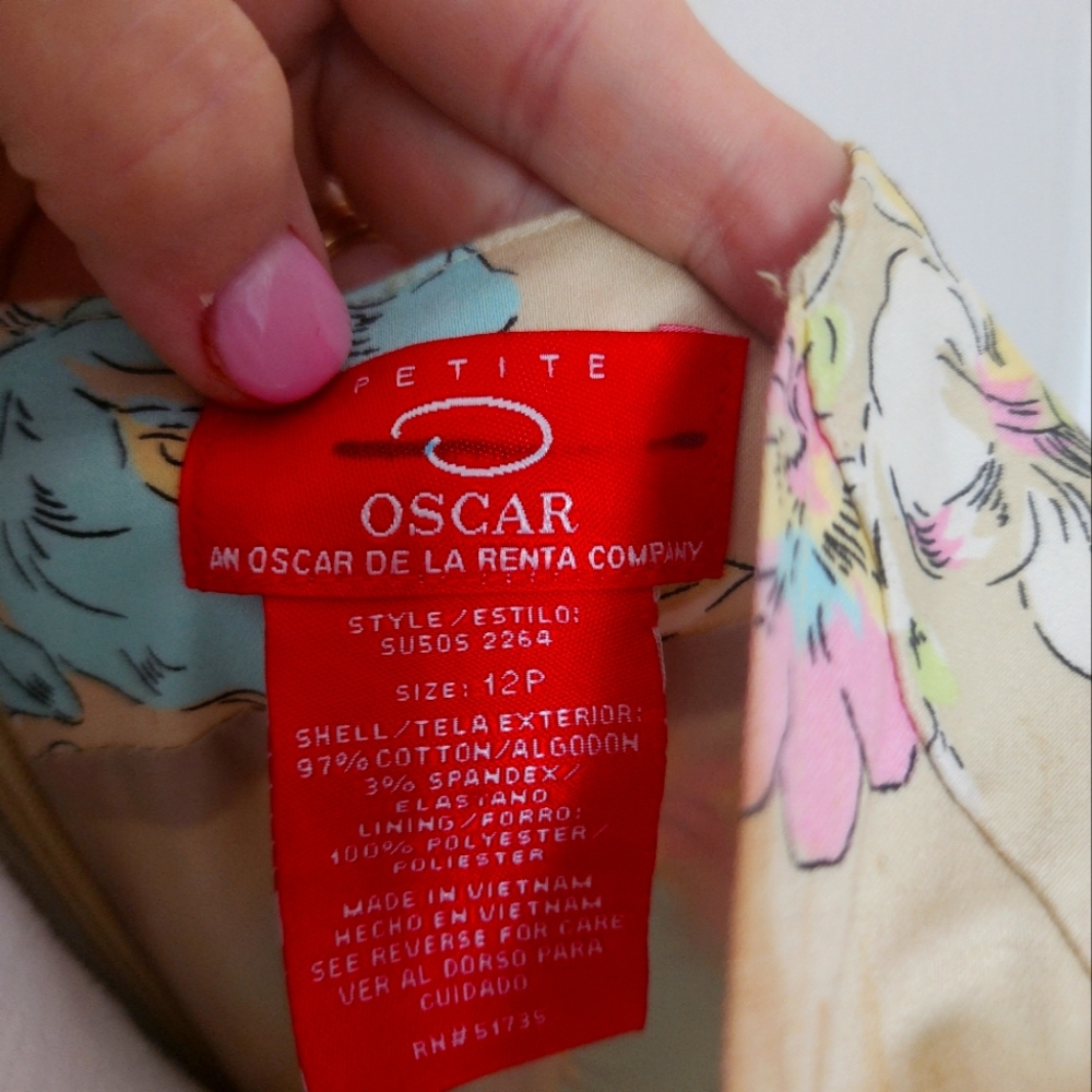 Oscar de la Renta Floral Dress